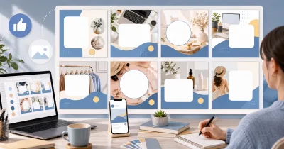 Tạo ảnh series nội dung Facebook để xây nhận diện đều đặn